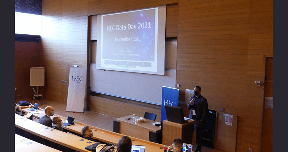 Christophe Pérignon, HEC Paris Associate Dean for research, opening HEC Data Day 2021