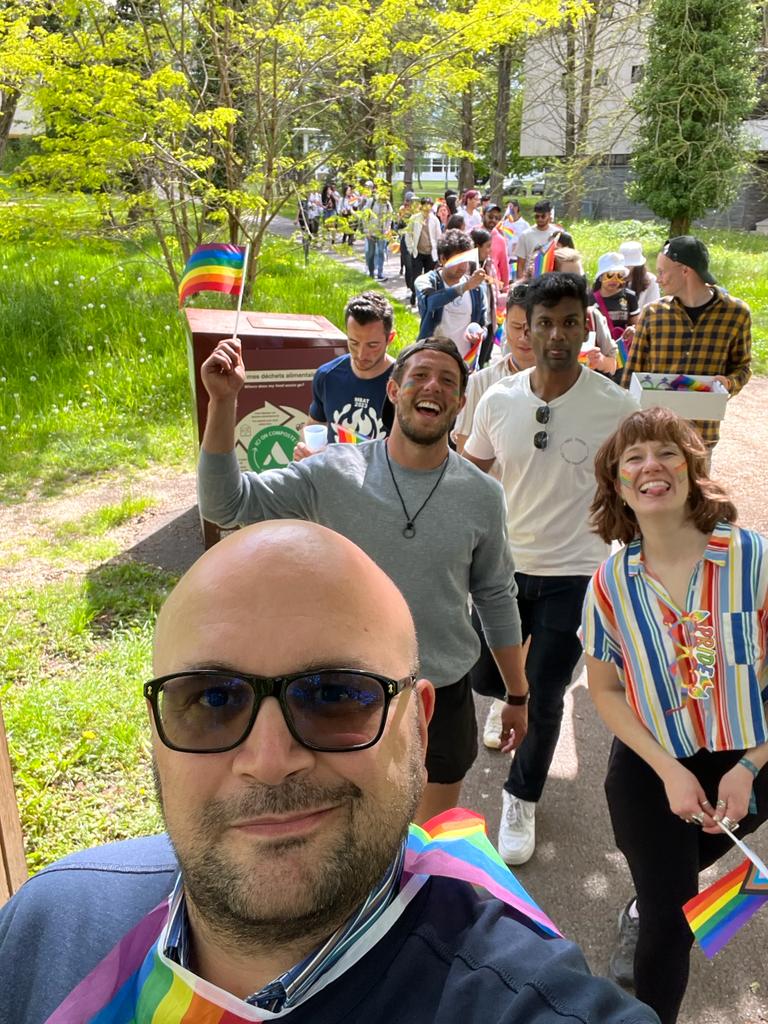 HEC pride parade on Campus