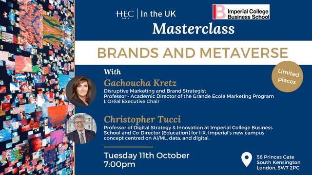 Masterclas with G. Kretz and C. Tucci " Brands & Metaverse"