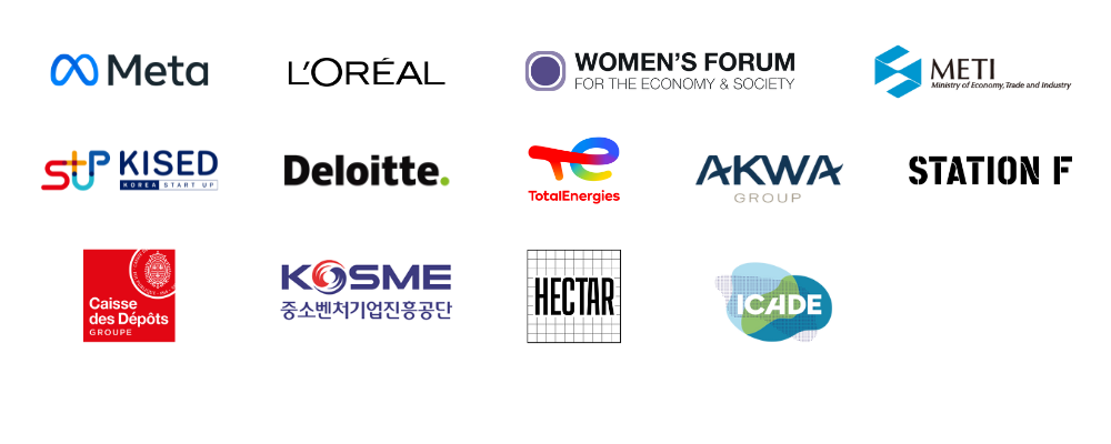 Logos des partenaires et des clients de l'Incubateur HEC Paris