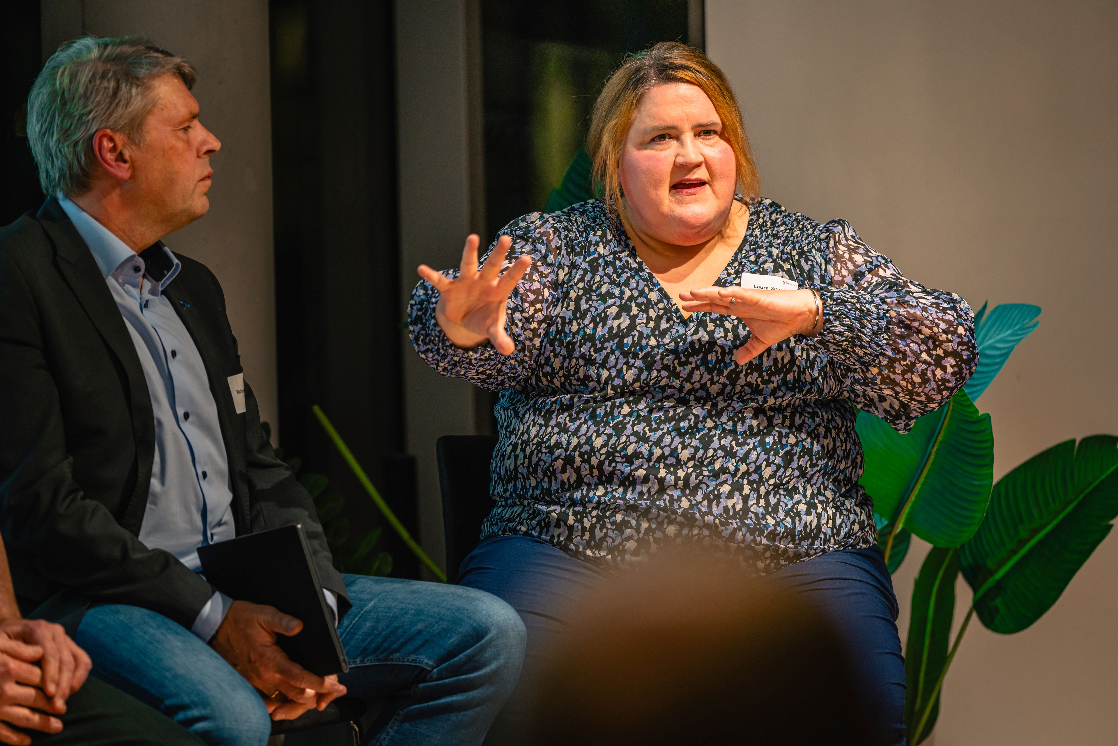 Laura Schulz, Head of Quantum Computing and Technologies at the Leibniz Supercomputing Centre, speaking during the panel that preceded the Next Generation Computing session of the Creative Destruction Lab.