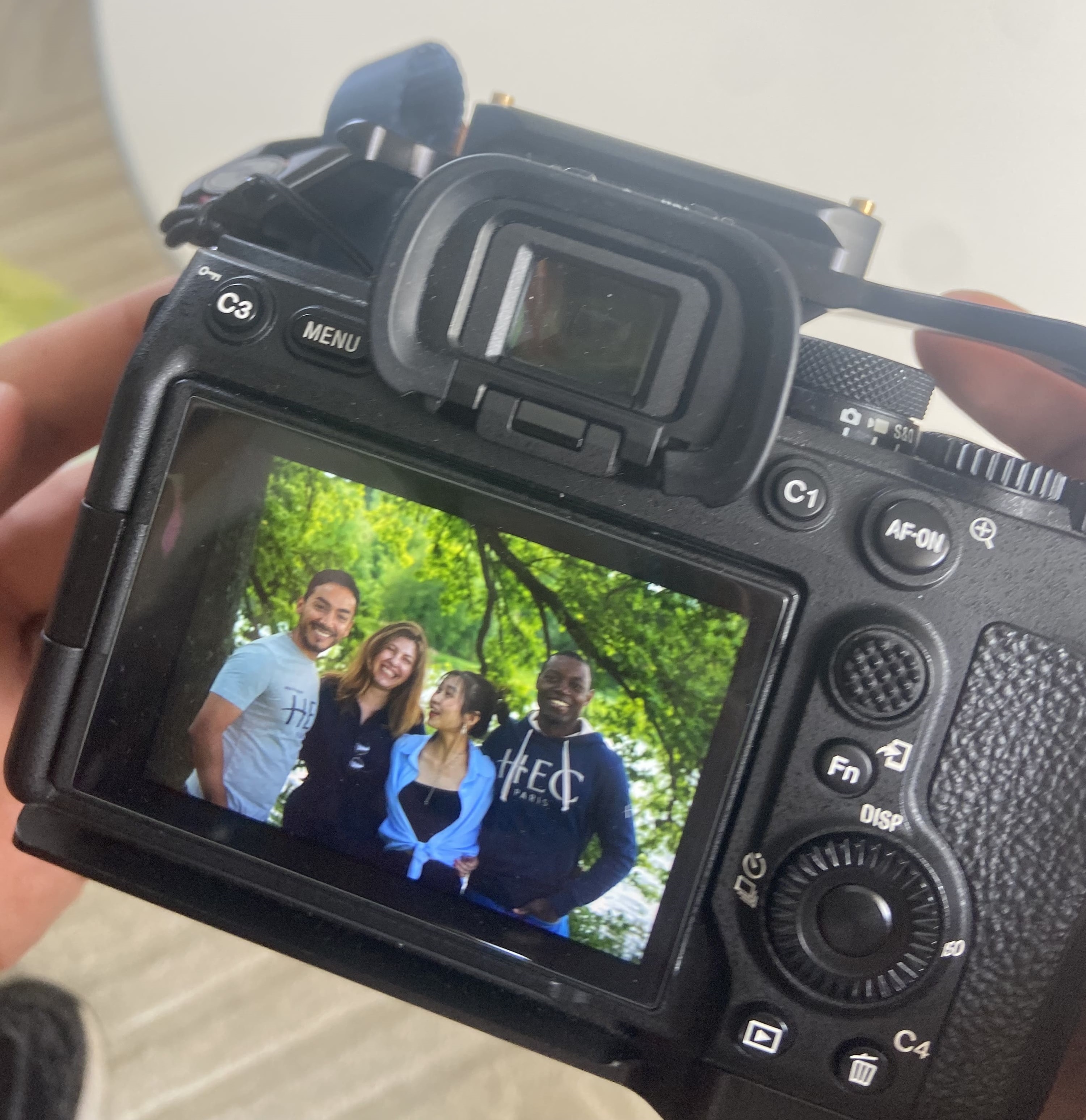 Participating in an HEC Paris MBA promotional photoshoot in May 2024