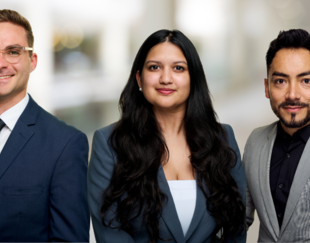 Florian Forstl, Shanna Walia and Roger Romero, MBA Class of 2025 Summer Interns