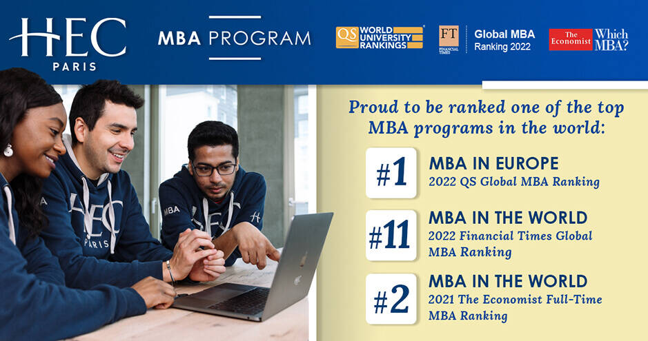 HEC Paris MBA Students - Feb. 2022 FT Ranking 